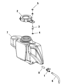 Part Location Diagram of 702804 Murray Water Pipe, Rubber